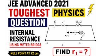 JEE Advanced 2021 Physics PYQ 🔥 Meter Bridge Internal Resistance Trick Explained