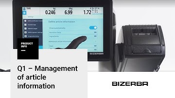 Bizerba How-To – Display required product information automatically