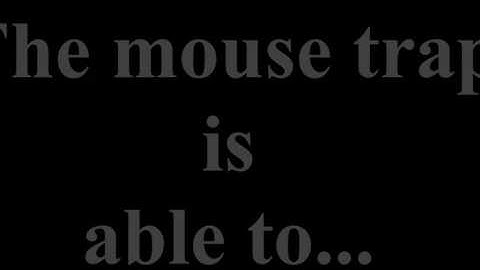 Mouse trap(prototype 1)