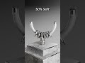 0% vs 100% Softness Torus x Machine 3D Simulation #3d #shorts #satisfying #blender