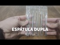 Espátula Dupla Para Manicure Em Inox Empurrador Profissional