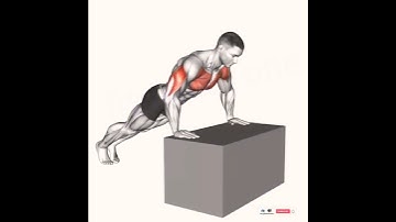 Incline Push Up 💪 3D Animation Video 🔥 #shortsvideo #viral #fitness #3danimation