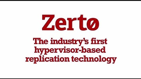 Zerto in 90 seconds!
