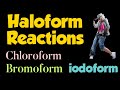 Haloform reactions, chloroform,bromoform,and iodoform