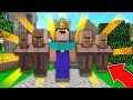 Minecraft NOOB vs PRO:NOOB BECAME THE KING OF THE VILLAGERS! Challenge 100% trolling