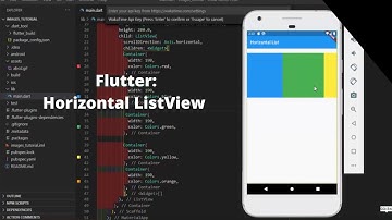 Flutter Tutorial - Flutter Horizontal ListView (urdu/hindi)