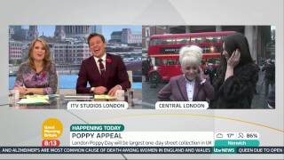 Barbara Windsor And Lacey Turner On The Poppy Appeal Good Morning Britain