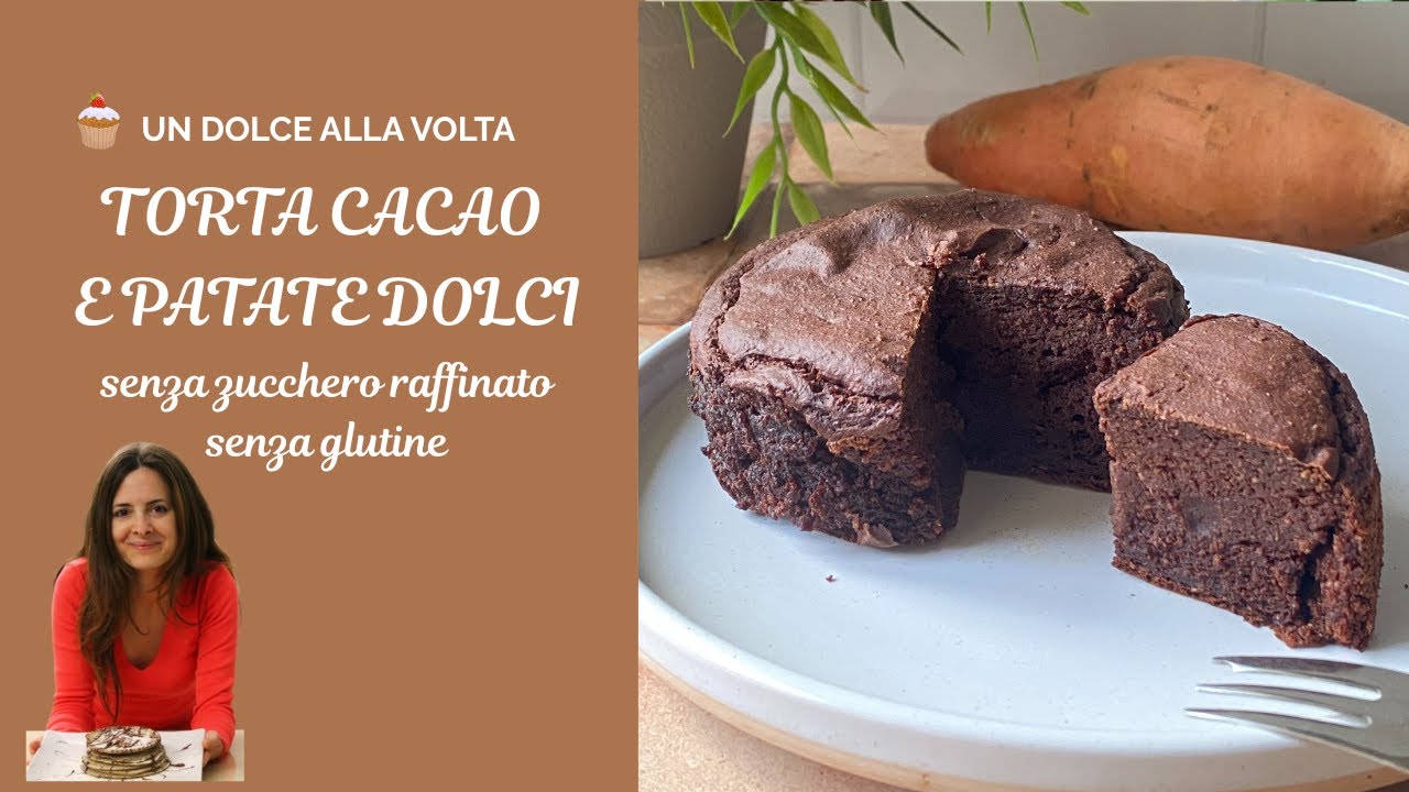 Torta cacao e patate dolci | Vegana, senza farina e senza zucchero raffinato