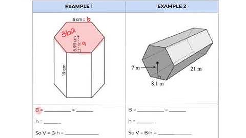 Volume of Hexagonal Prisms