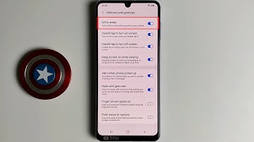 Lift to wake on Samsung A22 Android 11