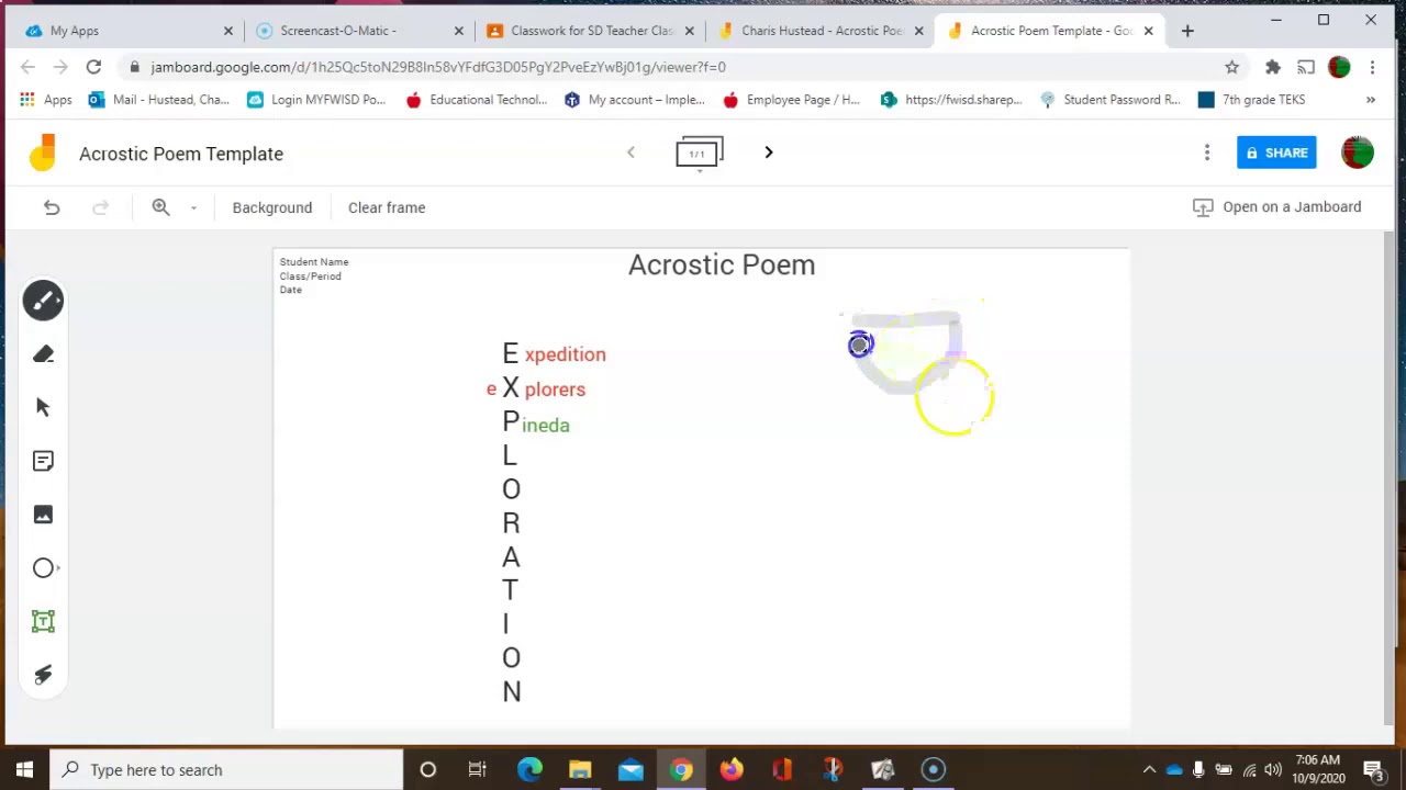 How to make the Acrostic poem - YouTube