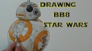 bb8 wars star drawing fan awakens force