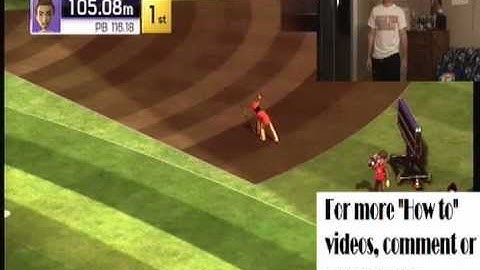 Kinect Sports: How to throw Javelin (World Record)