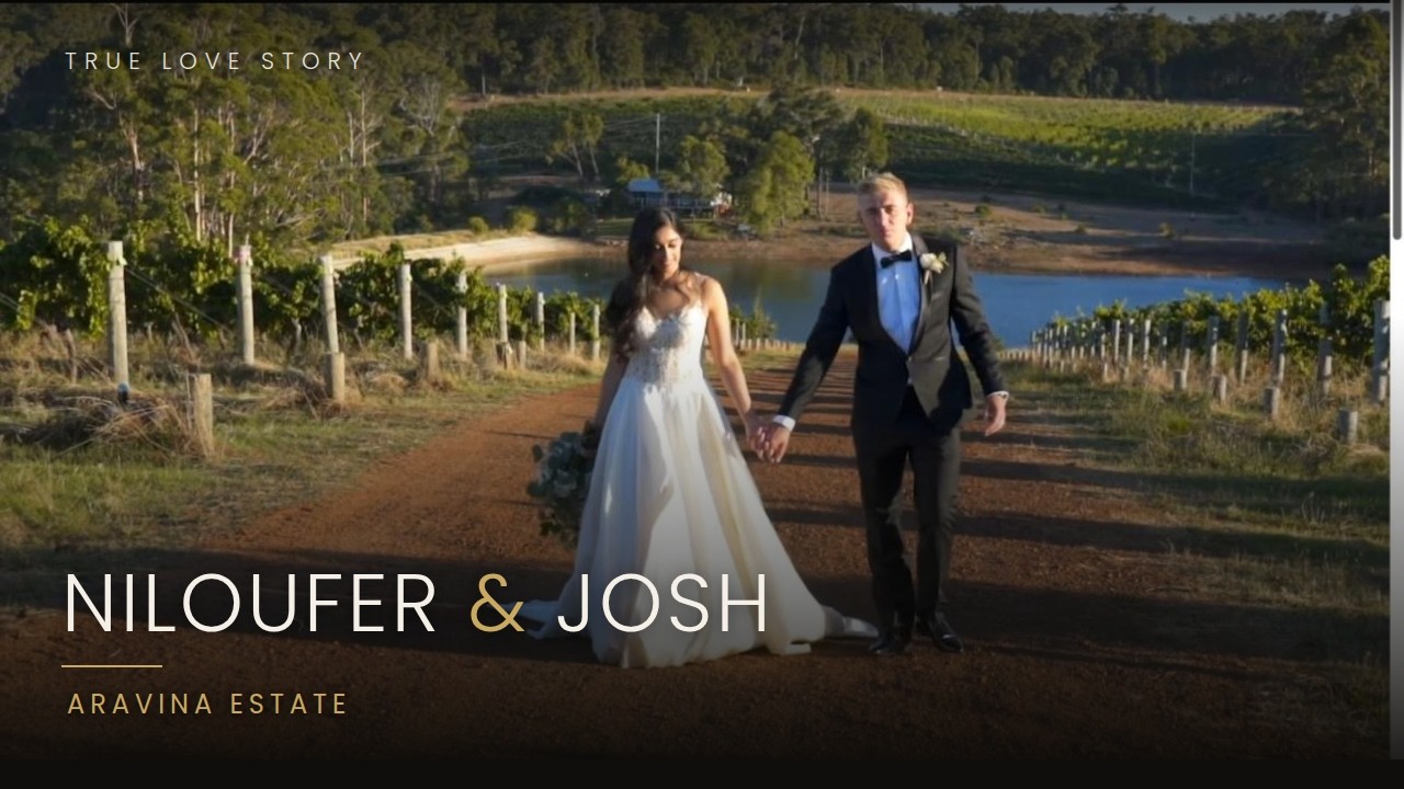 Niloufer and Josh wedding film still