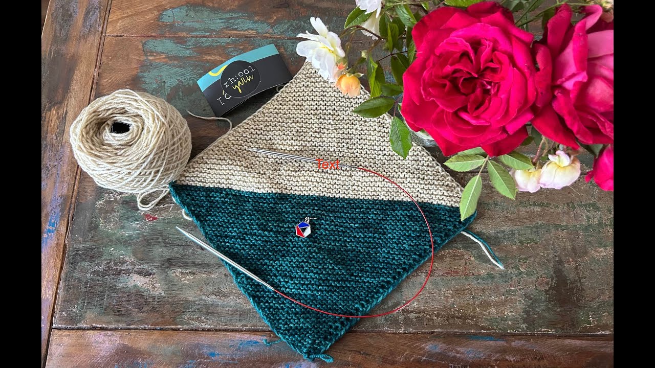 Tutorial: Diagonal gestrickte Quadrate