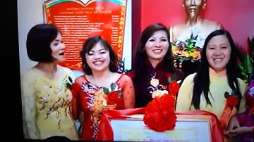 Đón bằng công nhận trường chuẩn Quốc gia tiểu học Di Trạch