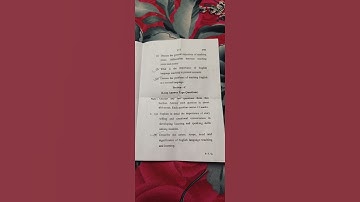 #B.Ed. #third #semester exam #paper of #pedagogy of #school #subject #English 2023-24