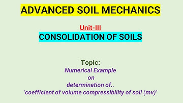 Numerical Example on determination of 