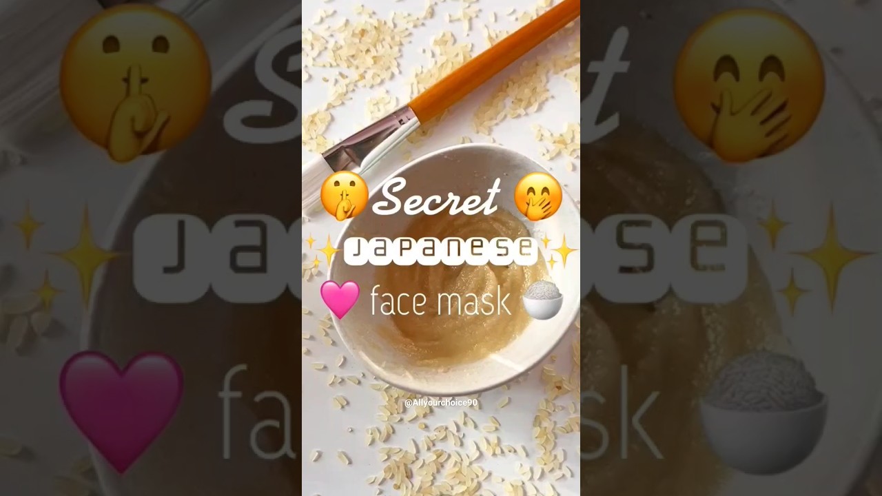 secret Japanese face mask 
