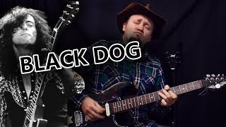 Как играть рифф Led Zeppelin - Black Dog. Разбор и табы.