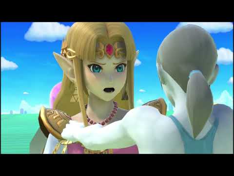 スマブラSP　ゼルダにWii fit トレーナーの掴み
