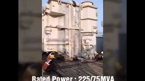 In this video you can see how to unload a giant Transformer by manually. #shorts