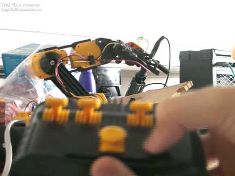 robotic arm 3# controlling with the hand controller