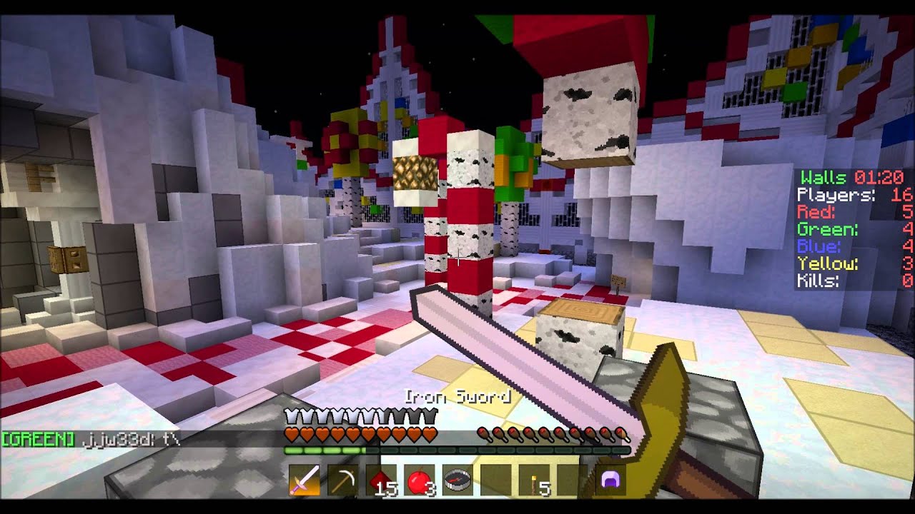 Minecraft The Walls: Candyland (Hypixel's server) Game 10