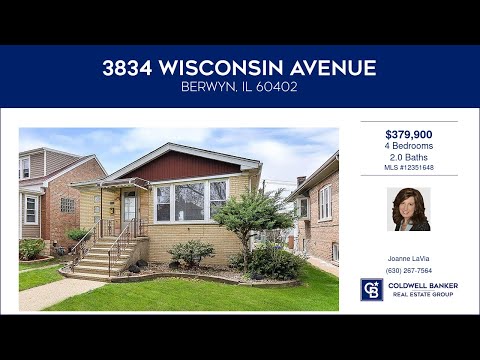 3834 WISCONSIN Avenue, Berwyn, IL home video tour