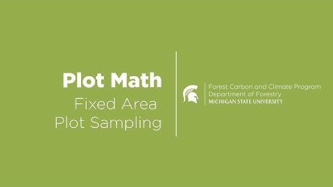 Plot Math: Fixed Area Plot Sampling