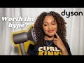 DYSON SUPERSONIC BLOW DRYER REVIEW!! | MY DIFFUSING ROUTINE FOR CURLY HAIR | kai.flem