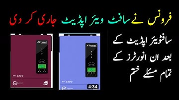 Fronus PV 3200 and PV 2200 Software problem fixed