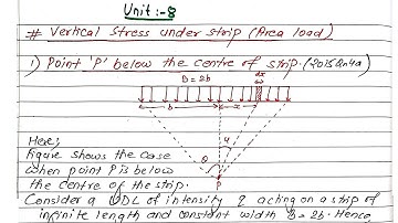 Unit:8 | Vertical Stress under Area load | Soil Mechanics | Prashant YT | BE Civil | 5th Sem | TU,PU