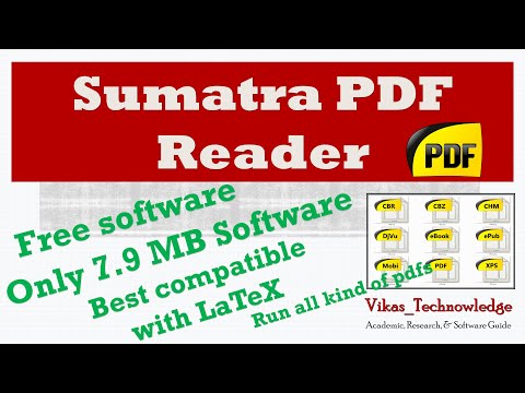 Sumatra PDF reader | Open all kind of PDFs | Best compatible with LaTeX