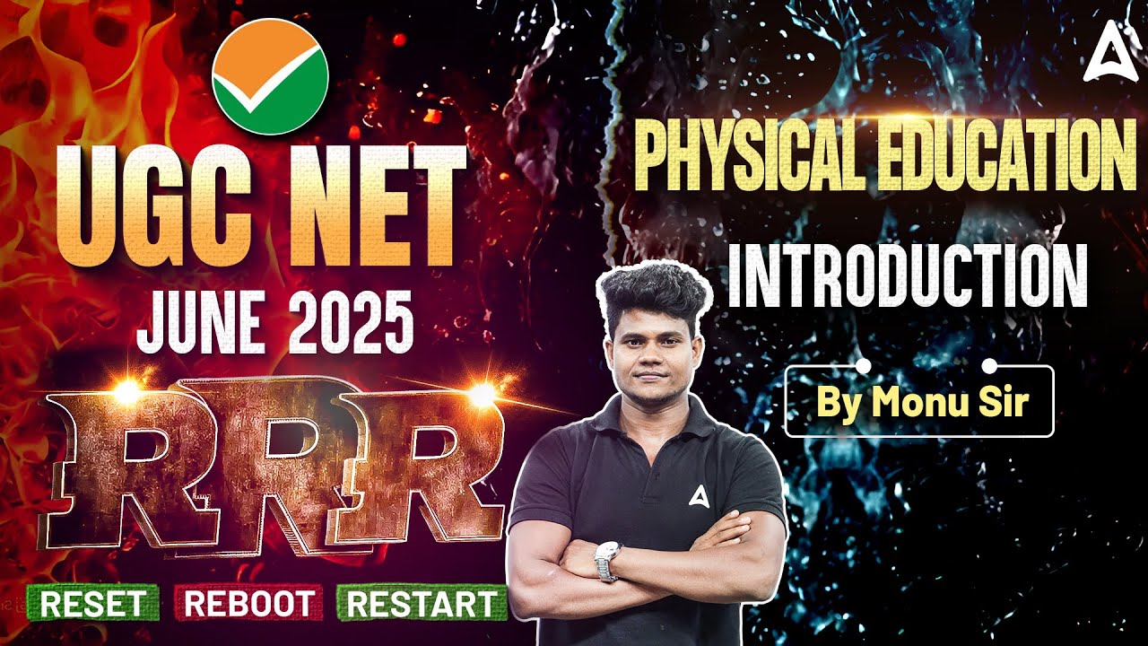 UGC NET June 2025 Physical Education  RRR Reset Reboot Restart Introduction By Monu Sir