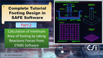 [Part-2] Area of Footing Calculation in Excel by taking Reaction[Foundation Design By SAFE Software]
