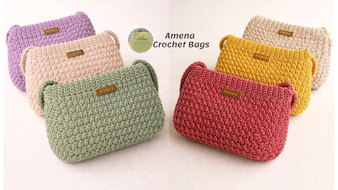 Вязаная крючком сумка с новым легким и замечательным дизайном