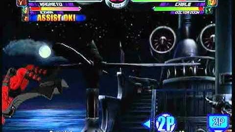 MvC2 Online (360): Brett (Mag/Ice/Gam) vs Kurow (IM/Cab/Doom) 10 .:1.26.11:.