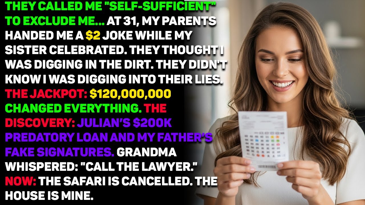 On Thanksgiving, My Parents Gave Me A $2 Lottery Ticket And My Sister A Luxury Safari—I Won $120M