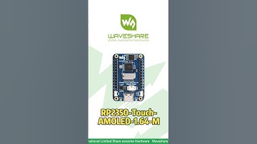 RP2350-Touch-AMOLED-1.64-M,Touch AMOLED, 16.7M Colors,6-Axis IMU Sensor Onboard#waveshare #rp2350