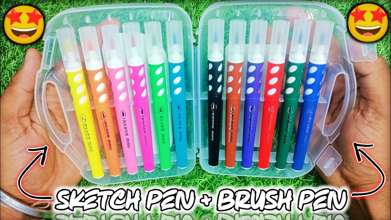 Best sketch pen+Brush pen very useful and gifting 🎁product
