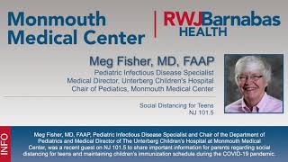 Meg Fisher, MD, discusses social distancing for teens and immunization schedules during COVID-19