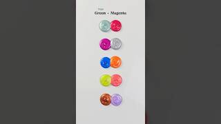 5 mind-blowing color combos, starting with 10 Bold Color Blending 😍 #colormixing #paint #painting