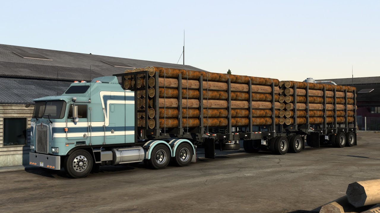 Realistic Logging with the Log Trailer in American Truck Simulator ...