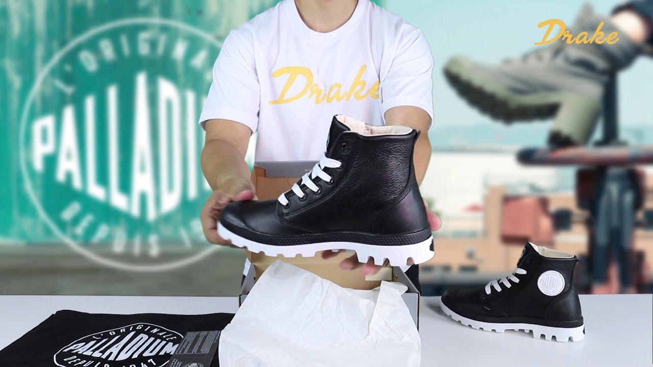 Palladium Blanc Black Hi Leather Boots / Đen Cổ Cao 72901-002