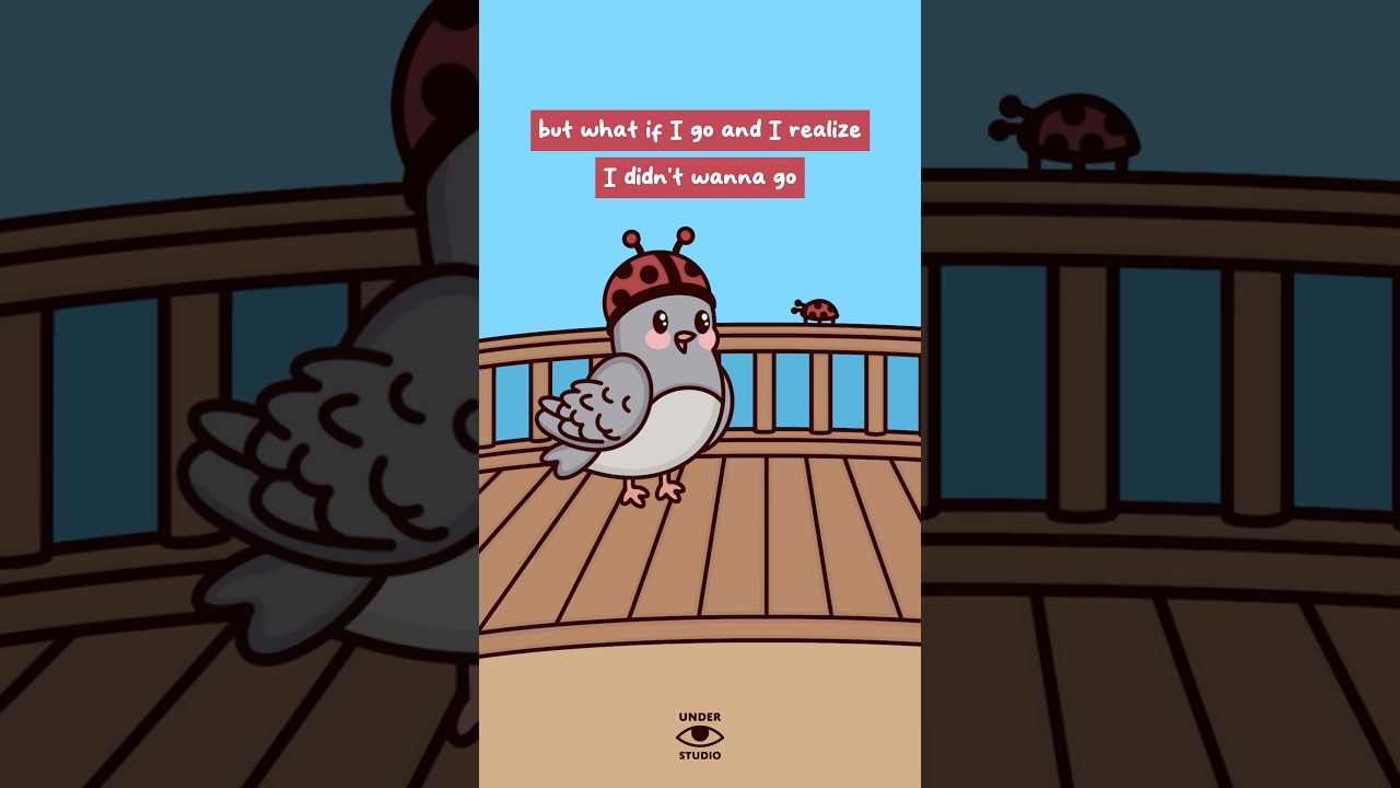 To Go Or Not To Go 🐦 Birdie & Ladybug | Relatable Animation Meme | Original Audio: @rebekkareyn