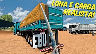 SCANIA SUPER ESCAPE DIRETO  GRANEL ARQUEADA COM LONA E CARGA REALISTA | Euro Truck simulator 2 1.50