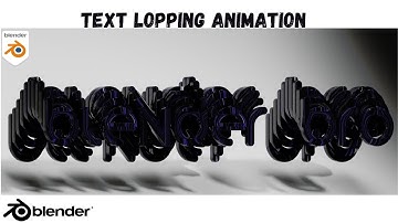 Motion Graphics | Text Animation | Blender 4K