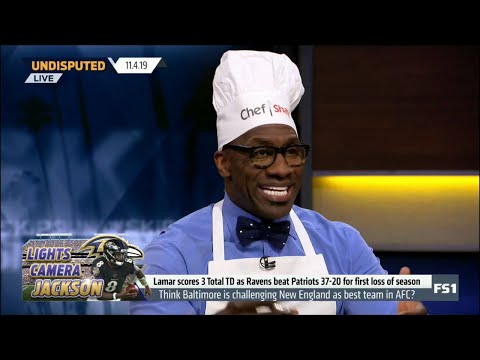 UNDISPUTED | Shannon Sharpe react Lamar Jackson game-high 3 TD as Raven def. Patriots 37-20