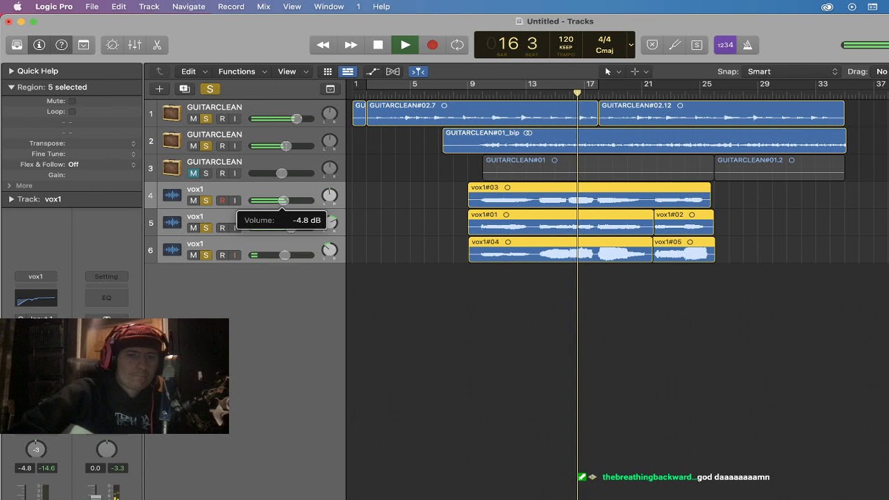 🎶 nothing,nowhere. Twitch stream (clips only): 2021-01-24 - "guitar loops"